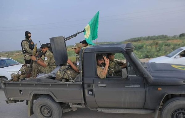 Members of the Iran-backed Kataib al-Imam Ali are seen in a photo the militia posted online on October 24th, 2018.