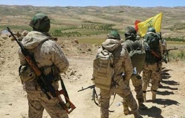 Elements of Lebanese Hizbullah are seen in Syria in this undated photo published by ISNA News.